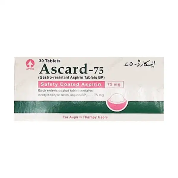 Ascard Tablets 75Mg (1 Strip = 10 Tablets)